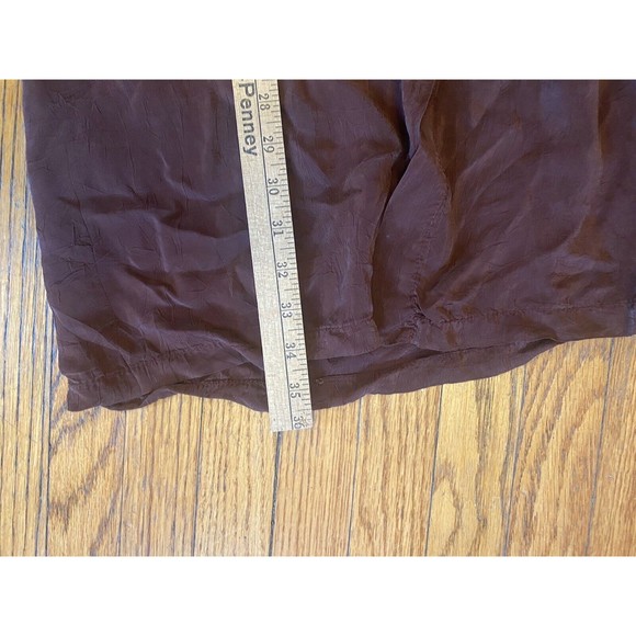 Click Top 100% Tencel Brown Button Shirt Women’s Medium - Picture 8 of 8